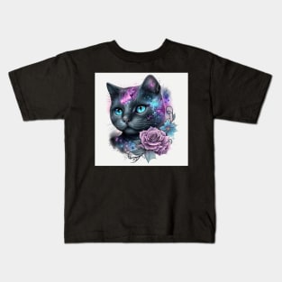 Splashy British Shorthair Kids T-Shirt